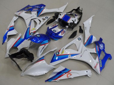 2009-2014 BMW S1000RR Motorcycle Fairings - White Red Blue Castrol Pirelli Canada Websites