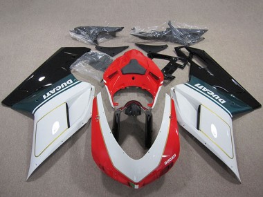 2007-2014 Ducati 848 1098 1198 Motorcycle Fairing Kits - White Red Glossy Black Canada Websites