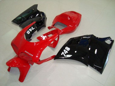 1993-2005 Ducati 748 Motorcycle Fairings - Red Glossy Black Canada Websites