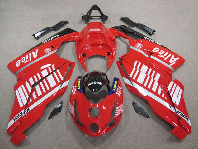 2005-2006 Ducati 749 999 Motorcycle Fairings - Red White Glossy Black Alice Sandisk Canada Websites
