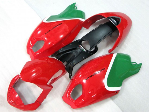 2008-2012 Ducati Monster 696 Motorcycle Fairings - Red White Green Canada Websites