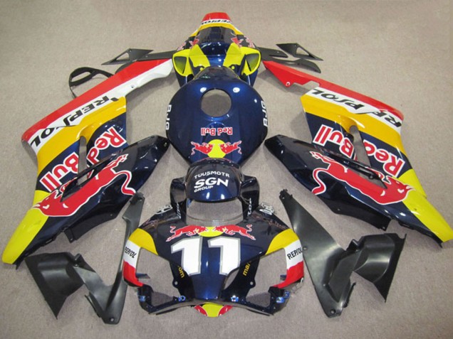 2004-2005 Honda CBR1000RR Motorcycle Fairings - Yellow Blue White Red Bull Repsol 11 Canada Websites