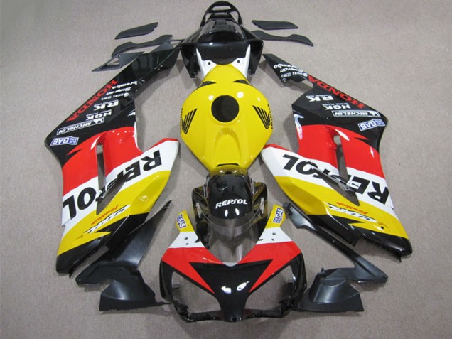 2004-2005 Honda CBR1000RR Motorcycle Fairing - Yellow White Red Glossy Black Repsol Canada Websites