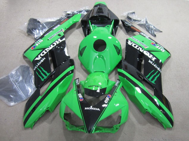 2004-2005 Honda CBR1000RR Motorcycle Fairings - Green Glossy Black Monster Canada Websites