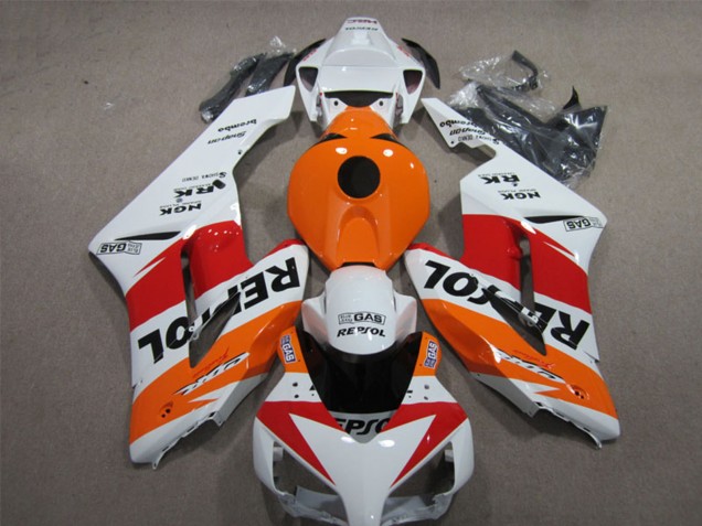 2004-2005 Honda CBR1000RR Motorcycle Fairings - White Orange Red Black Repsol Canada Websites