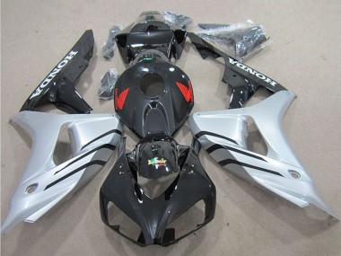 2006-2007 Honda CBR1000RR Bike Fairings - Silver Glossy Black Canada Websites