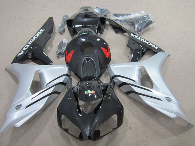 2006-2007 Honda CBR1000RR Bike Fairings - Silver Glossy Black Canada Websites
