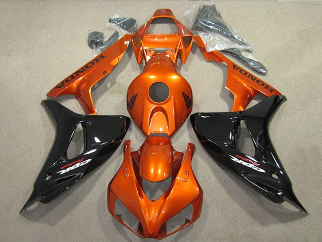 2006-2007 Honda CBR1000RR Motorcycle Fairings - Orange Glossy Black Canada Websites