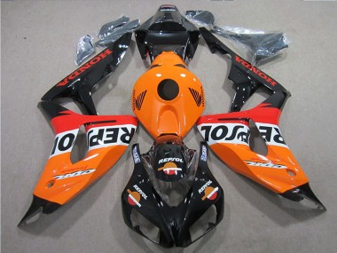 2006-2007 Honda CBR1000RR Bike Fairings - Orange White Red Glossy Black Repsol Canada Websites