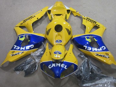 2006-2007 Honda CBR1000RR Motorcycle Fairings - Yellow Blue Camel Canada Websites