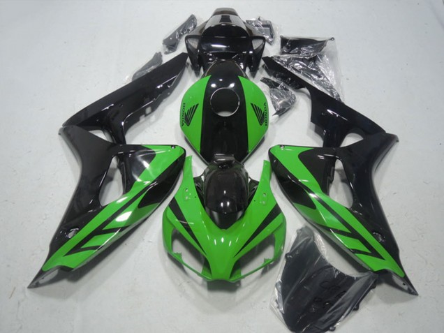 2006-2007 Honda CBR1000RR Motorcycle Fairing - Green Glossy Black Canada Websites
