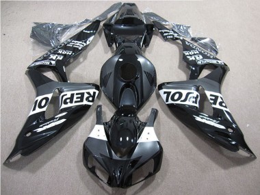 2006-2007 Honda CBR1000RR Motorcycle Fairings - Glossy Black Grey White Repsol Canada Websites