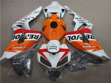 2006-2007 Honda CBR1000RR Motorcycle Fairings - White Orange Red Black Repsol Canada Websites