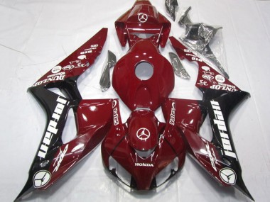 2006-2007 Honda CBR1000RR Motorcycle Fairings - Maroon Red Glossy Black White Jordan Canada Websites