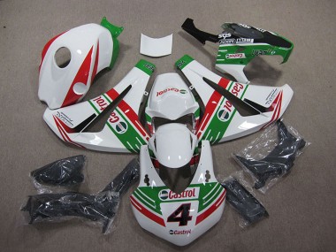 2008-2011 Honda CBR1000RR Motorcycle Fairings - White Red Green Castrol 4 Canada Websites