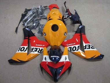 2008-2011 Honda CBR1000RR Motorcycle Fairings Kits - Orange White Red Glossy Black Repsol Canada Websites