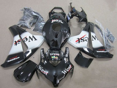 2008-2011 Honda CBR1000RR Motorcycle Fairings - Glossy Black White West Canada Websites