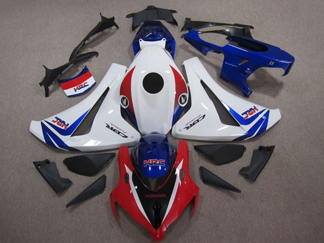 2008-2011 Honda CBR1000RR Motorcycle Fairings Kits - White Red Blue HRC Canada Websites