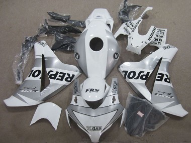 2008-2011 Honda CBR1000RR Motorcycle Fairing - White Silver Black Repsol Canada Websites