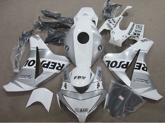 2008-2011 Honda CBR1000RR Motorcycle Fairing - White Silver Black Repsol Canada Websites