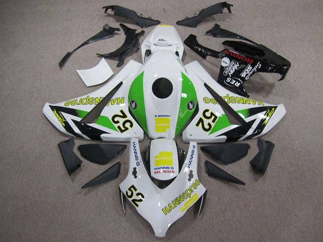 2008-2011 Honda CBR1000RR Motorcycle Fairings - White Green Yellow Glossy Black Hannspree 52 Canada Websites