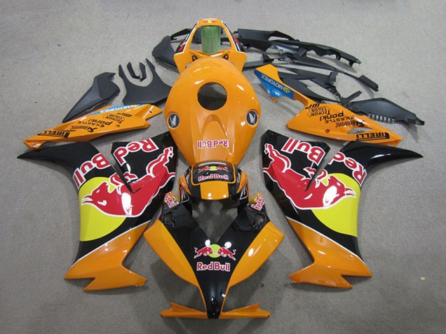 2012-2016 Honda CBR1000RR Motorcycle Fairings - Orange Yellow Glossy Black Red Bull Canada Websites