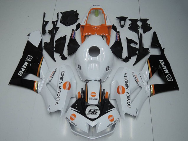 2012-2016 Honda CBR1000RR Motorcycle Fairings - White Orange Glossy Black Konica Minolta 56 Canada Websites