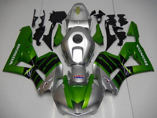 2012-2016 Honda CBR1000RR Motorcycle Fairings - Silver Green Glossy Black HRC Canada Websites