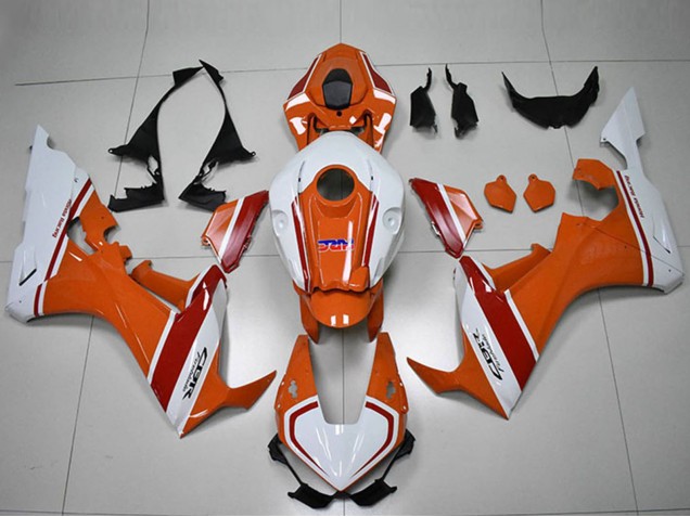 2017-2023 Honda CBR1000RR Motorcycle Fairings - White Orange Red HRC Canada Websites