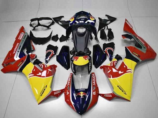 2017-2023 Honda CBR1000RR Motorcycle Fairings - Blue Yellow Glossy Black Red Bull Canada Websites