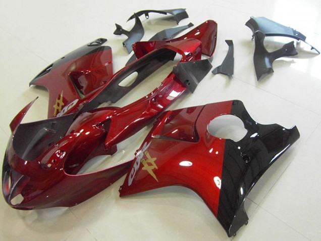 1996-2007 Honda CBR1100XX Blackbird Motorcycle Fairings - Candy Red Glossy Black Canada Websites