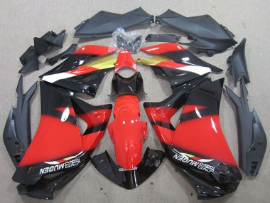 2011-2016 Honda CBR125R Motorcycle Fairings - Red Gold Glossy Black Canada Websites