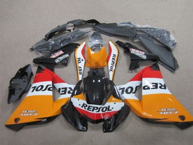 2011-2016 Honda CBR125R Motorcycle Fairings - Orange White Red Glossy Black Repsol Canada Websites