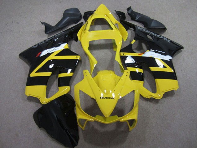 2001-2003 Honda CBR600 F4i Motorcycle Fairing Kits - Yellow Glossy Black Canada Websites