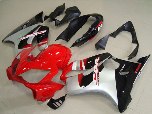 2004-2007 Honda CBR600 F4i Abs Motorcycle Fairings - Silver Red Glossy Black Canada Websites