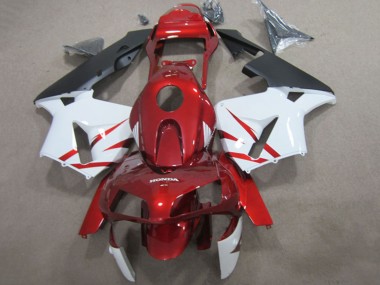 2003-2004 Honda CBR600RR Motorcycle Fairings - Red White Matte Black Canada Websites