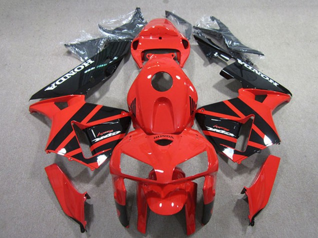 2005-2006 Honda CBR600RR Motorcycle Fairings Kits - Red Black Canada Websites