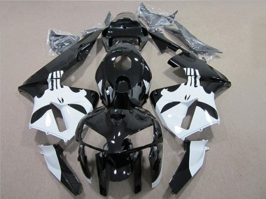 2005-2006 Honda CBR600RR Motorcycle Fairing - Glossy Black White Canada Websites