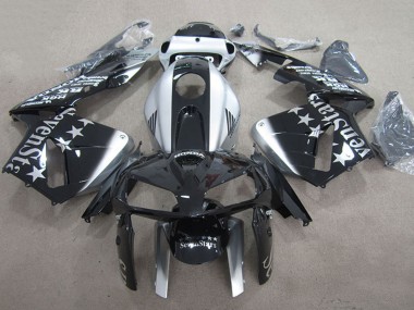 2005-2006 Honda CBR600RR Motorcycle Fairings - Glossy Black Silver SevenStars Canada Websites