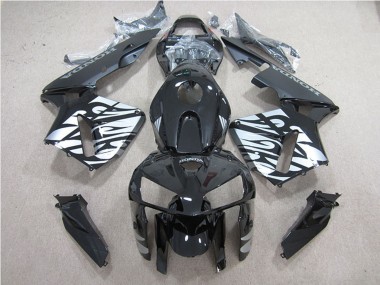 2005-2006 Honda CBR600RR Motorcycle Fairing - Glossy Black Silver Flame Canada Websites