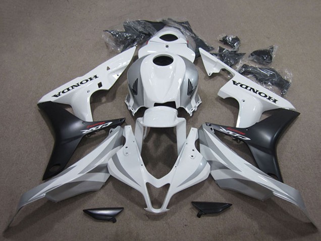 2007-2008 Honda CBR600RR Bike Fairings - White Matte Black Canada Websites