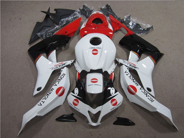 2007-2008 Honda CBR600RR Motorcycle Fairings - White Red Glossy Black Konica Minolta Canada Websites
