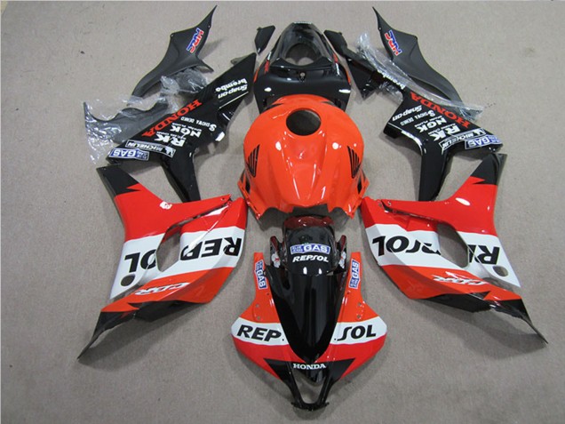 2007-2008 Honda CBR600RR Motorcycle Fairings Kits - Orange White Red Glossy Black Repsol Canada Websites