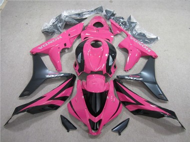 2007-2008 Honda CBR600RR Motorcycle Fairing Kits - Pink Matte Black Canada Websites