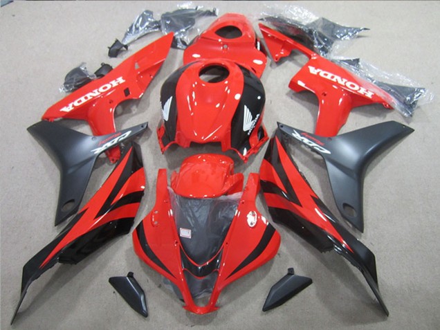 2007-2008 Honda CBR600RR Motorcycle Fairings - Red Glossy Black Matte Black Canada Websites