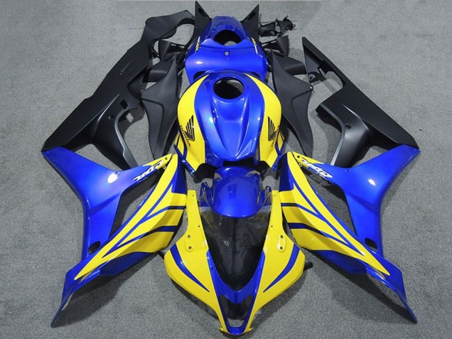 2007-2008 Honda CBR600RR Motorcycle Fairings - Blue Yellow Matte Black Canada Websites