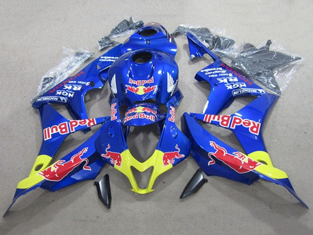 2007-2008 Honda CBR600RR Motorcycle Fairing Kits - Blue Yellow Red Bull Canada Websites