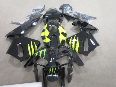 2007-2008 Honda CBR600RR Motorcycle Fairings - Glossy Black Yellow Green Monster Canada Websites