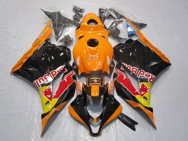 2009-2012 Honda CBR600RR Motorcycle Fairings - Orange Yellow Glossy Black Red Bull Canada Websites