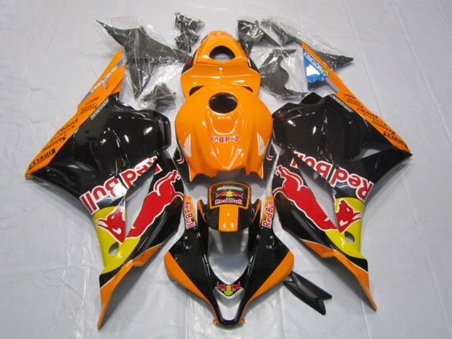 2009-2012 Honda CBR600RR Motorcycle Fairings - Orange Yellow Glossy Black Red Bull Canada Websites
